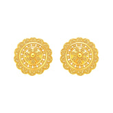 22k Yellow Gold Filigree Medium Earrings with gold weight of 5.52g